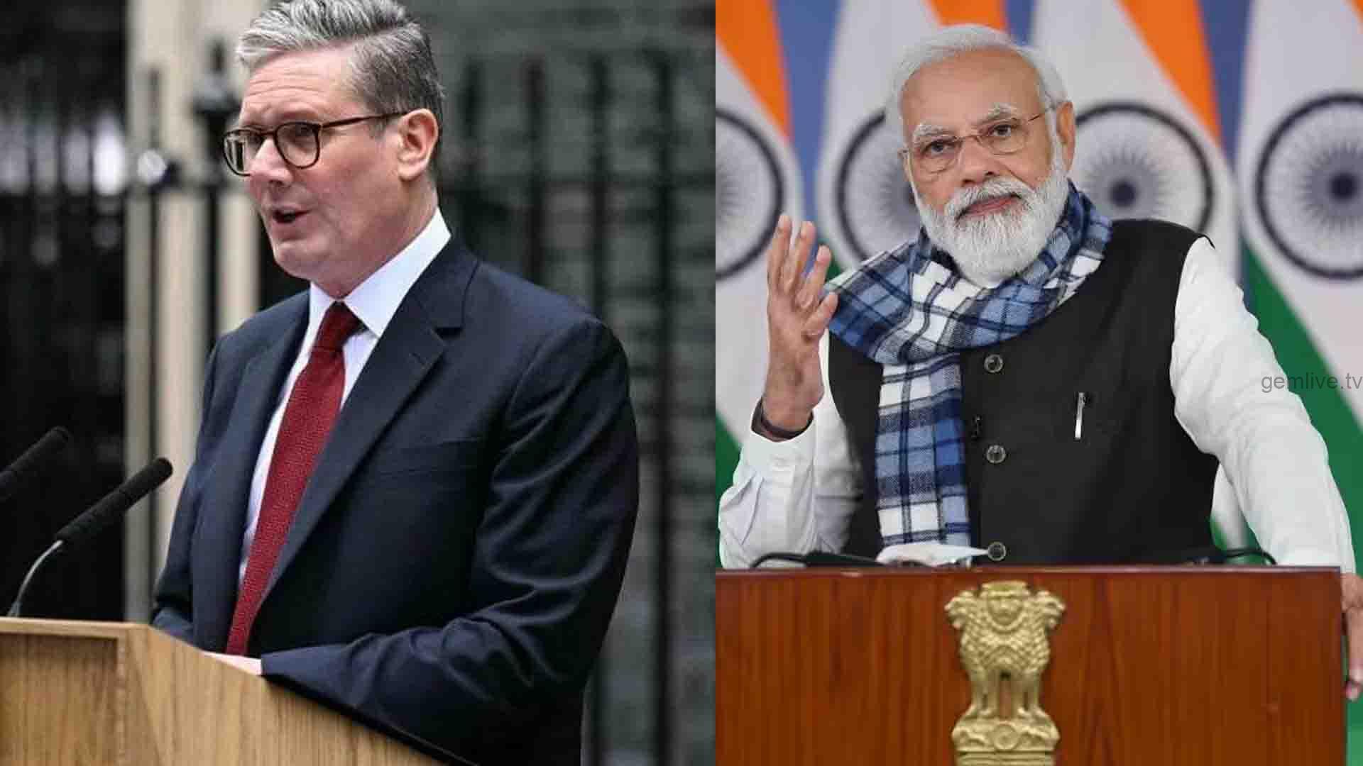 கெயிர் ஸ்டார்மருடன் மும்பையில் பிரதமர் நரேந்திர மோடி பேச்சு..!