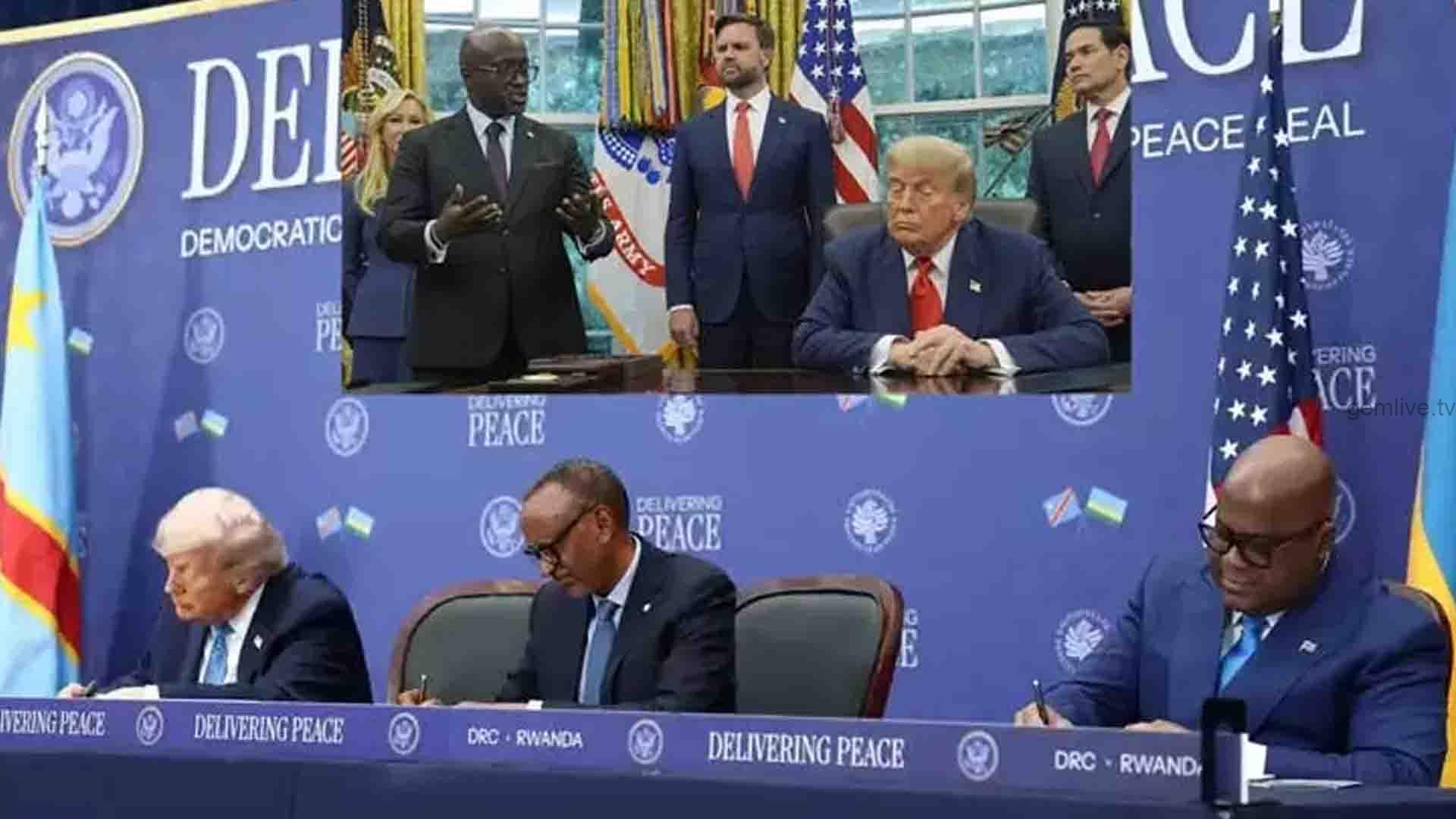 டிரம்ப் முன்னிலையில் காங்கோ, ருவாண்டா நாடுகள் அமைதி ஒப்பந்தம்.!