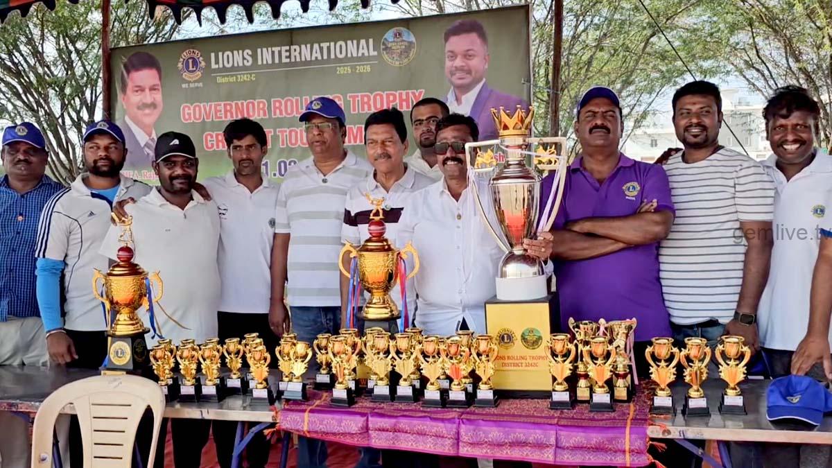 கொடிசியா மைதானத்தில் லயன்ஸ் சங்க கிரிக்கெட் தொடர்..!