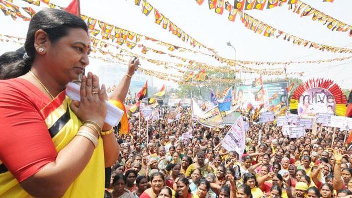 அதிமுகவிற்கு தேர்தல் பரப்புரை செய்த பிரேமாதா.. என்ன கொடுமை சார்.!