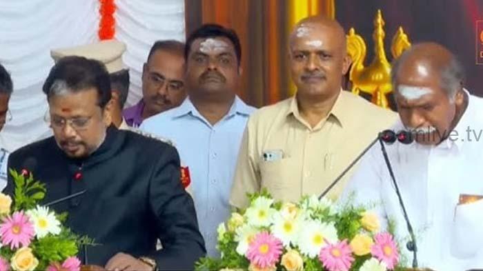 புதுச்சேரி முதலமைச்சராக ரங்கசாமி பதவியேற்பு….!