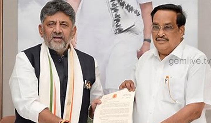 மத்திய அமைச்சர் சி.ஆர். பாட்டீலை சந்தித்தார் டி.கே.சிவகுமார்..!