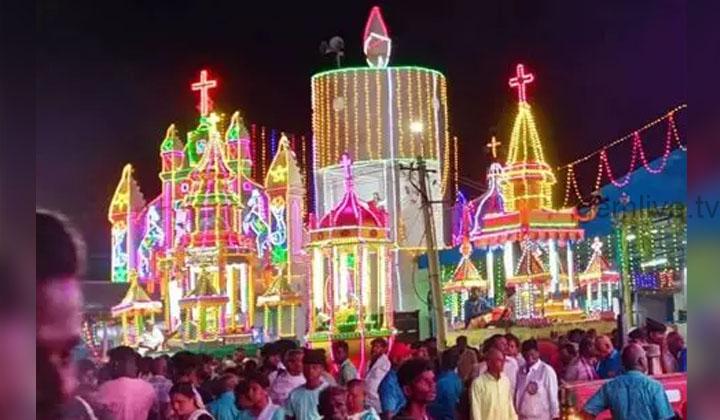 திண்டுக்கல் அருகே புனித மரிய மதலேனாள் ஆலயத்தில் பட்டாசு விபத்து.!