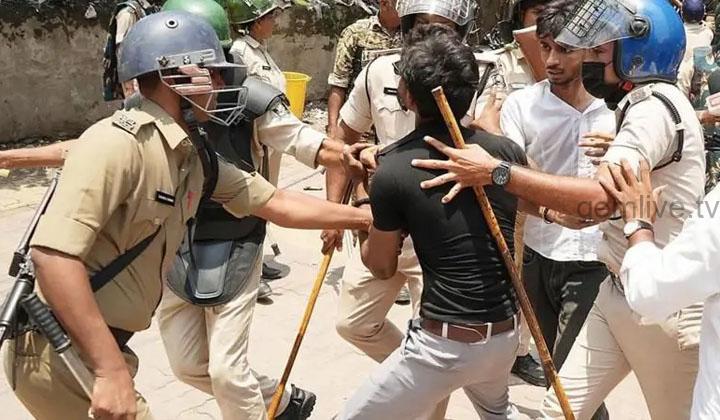 மாணவர்கள் என்ன தீவிரவாதிகளா.? AK 47 துப்பாக்கி சுடு.. பாஜக அரசின் அட்டுழியம்.!