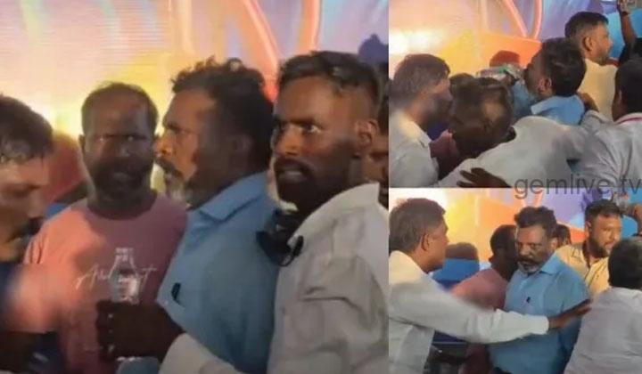 கூட்டத்தில் சிக்கிய திருமாவளவன்..!  திடீரென்று ஏற்பட்ட மூச்சு திணறல்..!