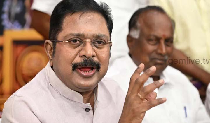 மழையில் நனையும் நெல் மூட்டைகள் – டி.டி.வி. தினகரன் குற்றச்சாட்டு!