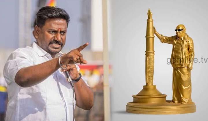 “கடற்கரையில் பேனா சிலை வைத்தே தீருவேன்” – ராஜ்மோகன் விமர்சனம்!