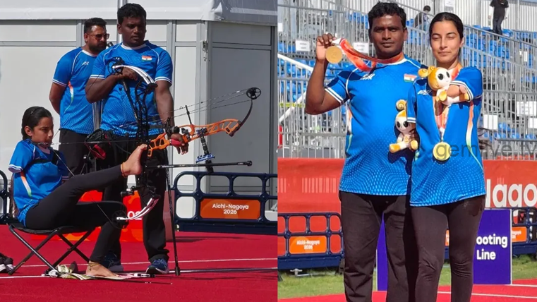 ஆசிய பாரா விளையாட்டுப் போட்டி – வில்வித்தையில் தங்கம் வென்றது இந்திய இணை!